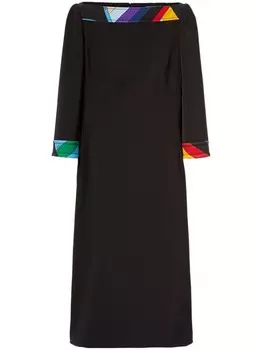 PUCCI платье миди из кади-текстуры, черный