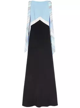 PUCCI платье в стиле колор-блок, черный