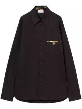 PUCCI поплиновая рубашка, черный