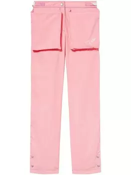 PUCCI прямые брюки с карманами, розовый