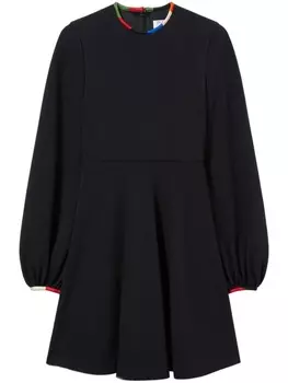 PUCCI расклешенное платье мини с принтом Iride, черный