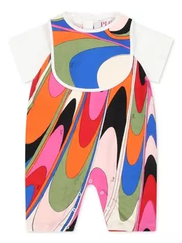Pucci ромпер с принтом, белый