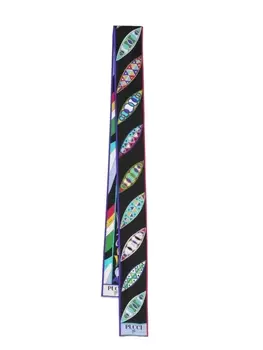 PUCCI шелковый платок с графичным принтом, черный