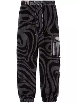 PUCCI спортивные брюки с принтом Marmo, черный
