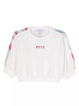Pucci толстовка с логотипом, белый