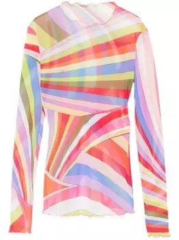 PUCCI топ с принтом Iride, розовый