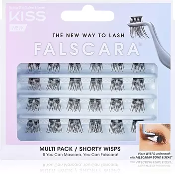 Пучки накладных ресниц с узлом KISS Falscara Wisp, Shorty 24 szt.
