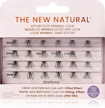 Пучки ресниц без узлов KISS The New Natural Effortless Minimal Look, Trio 01 24 szt.