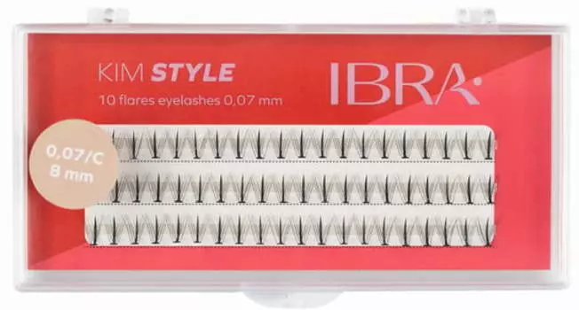 Пучки ресниц Ibra, Kim Style 8 мм