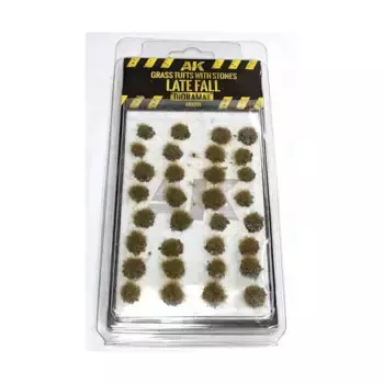 Пучки травы с камнями – поздняя осень, Vegetation - Tufts (AK-Interactive)