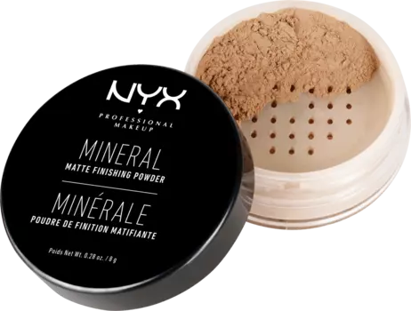 Puder Mineral Matte Finishing 02 Средний/Темный 8 0г NYX PROFESSIONAL MAKEUP