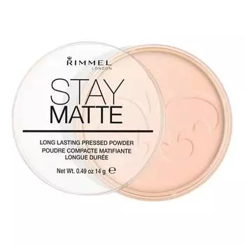 Пудра 002 «Розовые цветы», 14 г Rimmel, Stay Matte