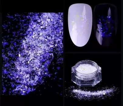 Пудра для дизайна ногтей Raisin, Magic Shards 01