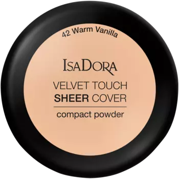 Пудра для лица 42 теплая ваниль Isadora Velvet Touch Sheer Cover, 7,5 гр