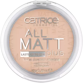 Пудра для лица теплый бежевый камень 030 Catrice All Matt Plus, 10 гр