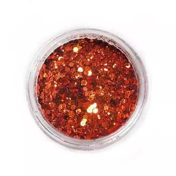 Пудра для ногтей - Gemstone Effect ORANGE, Raisin