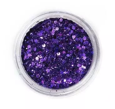 Пудра для ногтей - Gemstone Effect PURPLE, Raisin