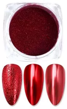 Пудра для ногтей - зеркальный эффект - Monochrome Red, inna