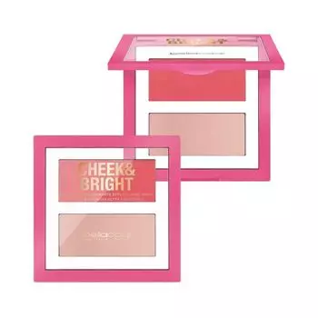 Пудра для сияния щек и румяна Bellaoggi, цвет pink shy, 2,5 x 2,5 гр