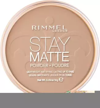 Пудра Rimmel Stay Matte, оттенок 010 Warm Honey 14 г