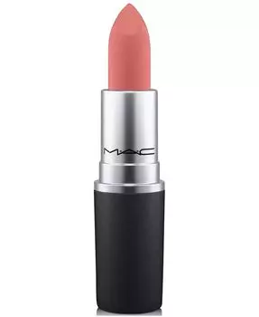 Пудровая губная помада Kiss Mac, цвет Mull It Over (dirty peach)