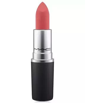 Пудровая губная помада Kiss Mac, цвет Sheer Outrage (grapefruit pink)