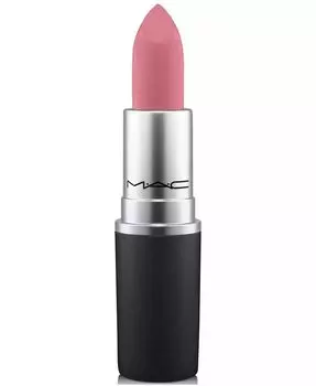 Пудровая губная помада Kiss Mac, цвет Sultriness (baby blue pink)