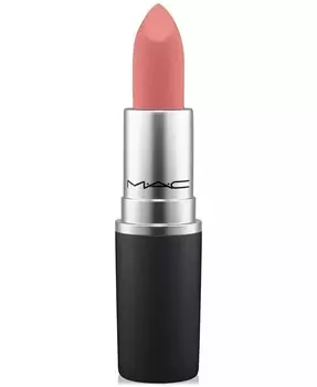 Пудровая губная помада Kiss Mac, цвет Sultry Move (bright rose brown)