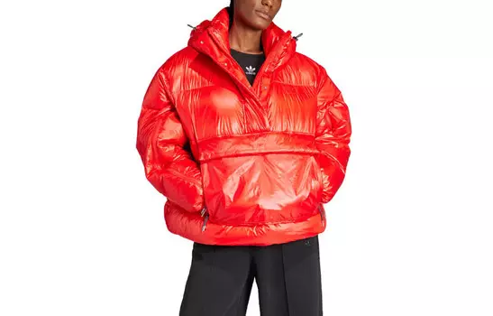 PUFFED Пуховик женский ярко-красный Adidas Originals