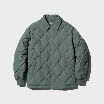 PUFFERTECH Стеганая куртка UNIQLO, зеленый