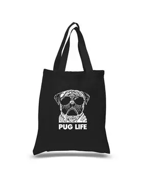 Pug Life — сумка Word Art LA Pop Art, черный