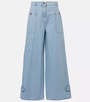 Pugnale джинсы с высокой посадкой и широкими штанинами Max Mara, Chiaro Pulito