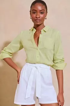 Пуговица на кармане рубашки Lipsy, зеленый