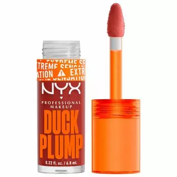 Пухлый блеск для губ duck plump lip gloss Nyx Professional Makeup, цвет nr. 06 brick of time, 6.8 мл