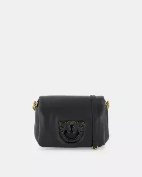 Пуховая детская сумка через плечо Love Click Pinko, цвет Negro