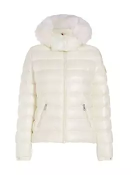 Пуховая куртка Badyf с отделкой из искусственного меха Moncler, белый