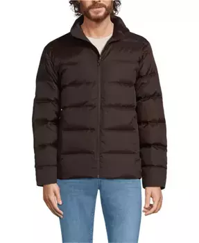 Пуховая куртка Big & Tall Max 600 Lands' End, коричневый