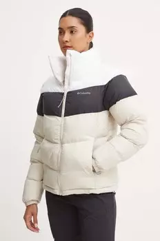 Пуховая куртка Colorblock Columbia, бежевый