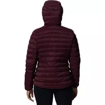 Пуховая куртка Deloro на молнии с капюшоном во всю длину женская Mountain Hardwear, цвет Cocoa Red