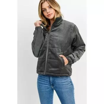 Пуховая куртка с длинными рукавами FASHNZFAB, цвет charcoal