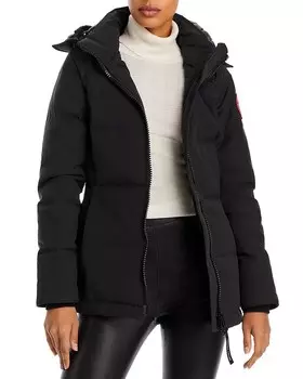 Пуховая парка Canada Goose Chelsea с капюшоном, черный