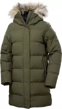 Пуховая парка с цветочным узором Helly Hansen, зеленый