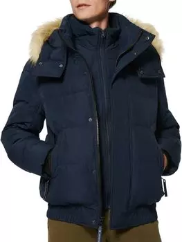 Пуховая парка с отделкой из искусственного меха Umbra Andrew Marc, цвет Ink