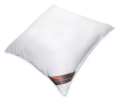 Пуховая подушка 80x80, наполненная 800 г 100% гусиного пуха - произведена экологически нейтральным способом daunen-federn.de