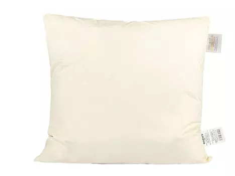 Пуховая подушка размером 45х45 см, хлопковый чехол, можно стирать, «PublikSoft» beties