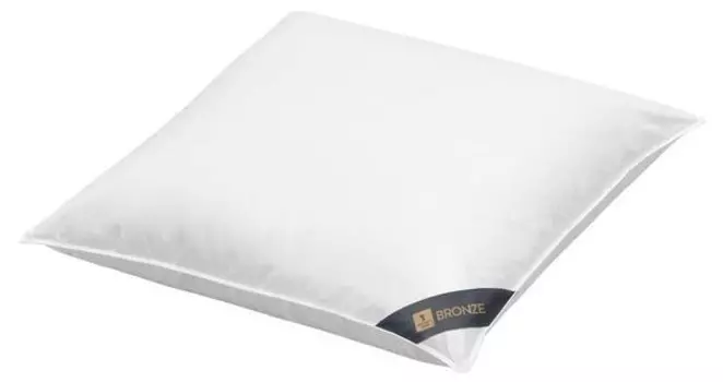 Пуховая подушка Spessarttraum 3-Kammer Bronze, 80x20x80 см, белый