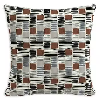 Пуховая подушка сюзане, 20 x 20 дюймов Sparrow & Wren, цвет Charcoal Block Ink Umber