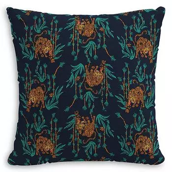 Пуховая подушка темно-синего цвета, 20 x 20 дюймов Sparrow & Wren, цвет Tiger Bamboo Navy
