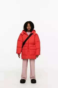 Пуховая стеганая куртка Arket, красный
