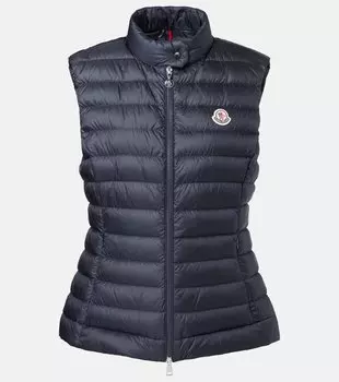 Пуховая жилетка Igens Moncler, темно-синий